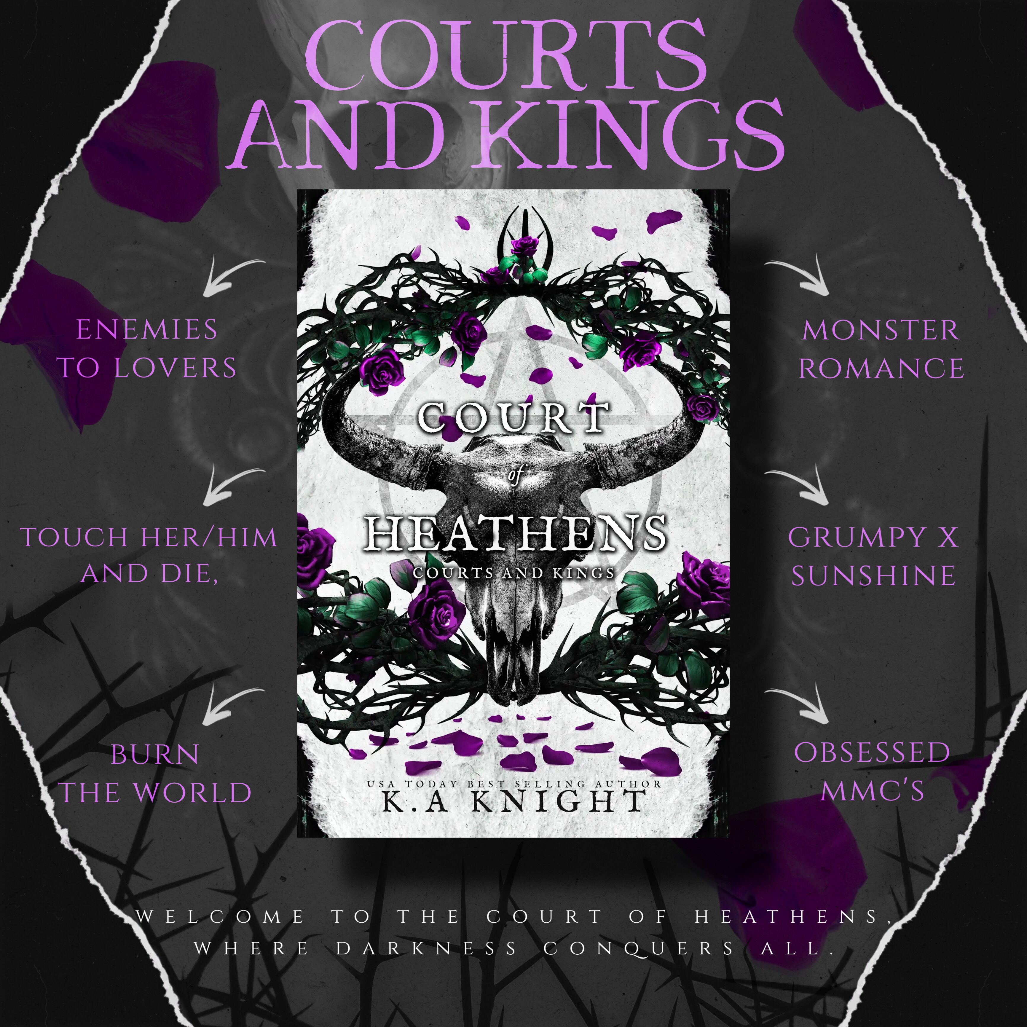 Cover Reveal: Court Of Heathens by K.A. Knight